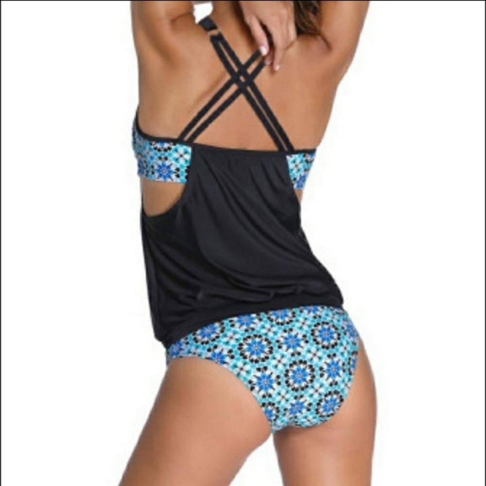 Plus sz 3x 22-24 ladies tankini. NWOT. - Picture 2 of 11